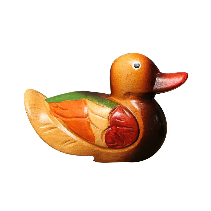 2PCS Chinese Mandarin Duck Ornaments Yuan Yang Love Birds Figurine Feng Shui Desktop Creativecrafts Home Accessories Decorations