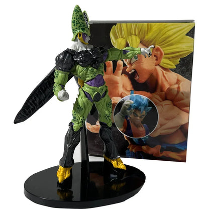 22CM Bandai Dragon Ball Anime Figure Cell Standing Figure Toy PVCAction Figure Figurine Collectible Model Toys Gift for Kids