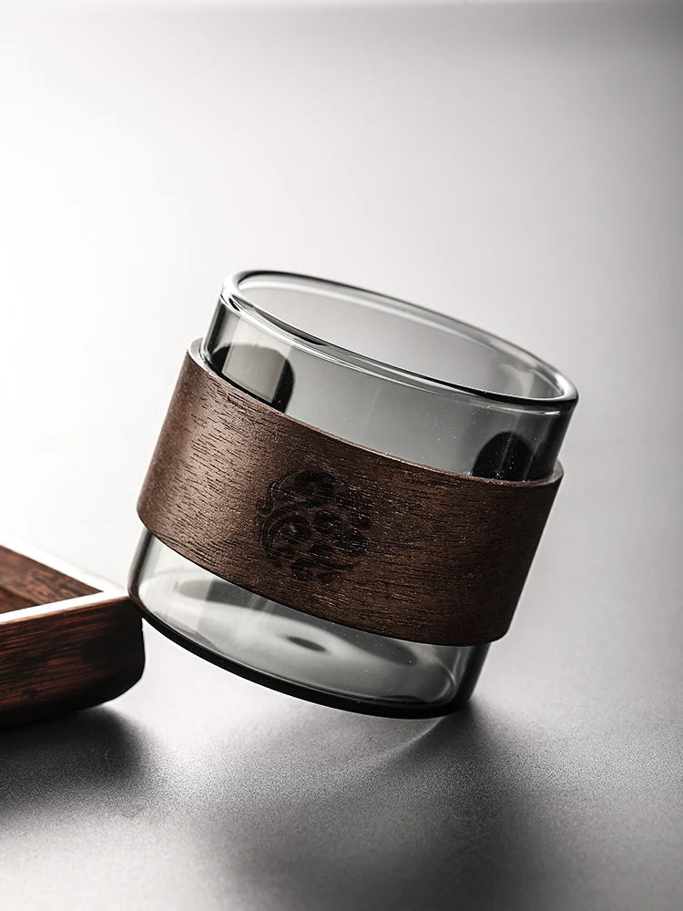 1pcs Japanese thicken Style Glass Tea Cup Heat-resistant and Scald Resistant Water Mug Master Cup Household Glasses Coffee Mug