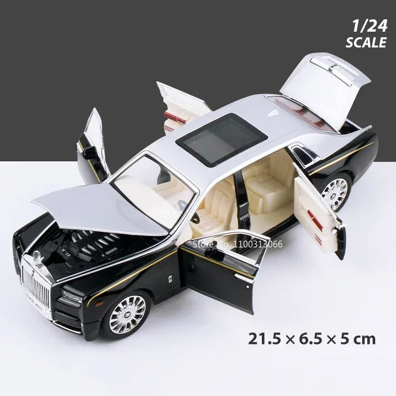 1:24 Rolls Royce Phantom Dawn Miniature Models Cars Alloy Diecasts Toys Vehicles Model Pull Back Car Toys Boys Festival Gifts