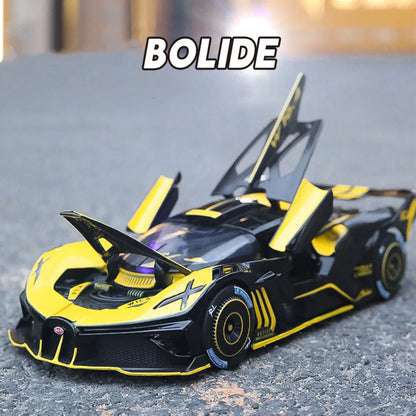1:24 Scale Bolide Revuelto Model Sports Cars Toys Spray Version Alloy Diecast with Light Music Miniature Vehicle Boys Xmas Gifts
