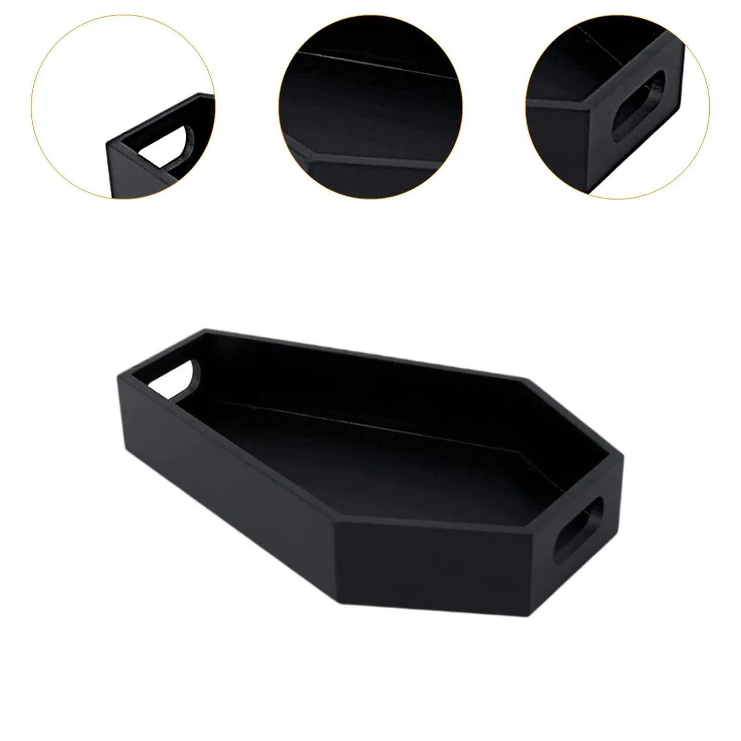 Gothic Casket Tray Serving Tray Wear Resistant Easy to Use Storage Tool Home Decor Decorations for Home Entryway Bedroom