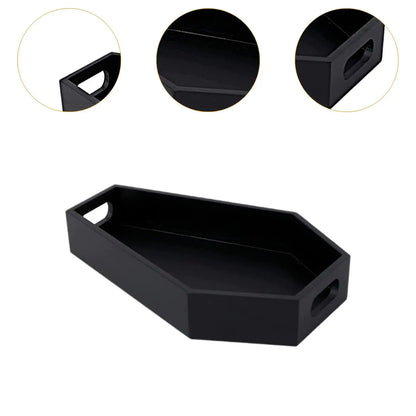 Gothic Casket Tray Serving Tray Wear Resistant Easy to Use Storage Tool Home Decor Decorations for Home Entryway Bedroom