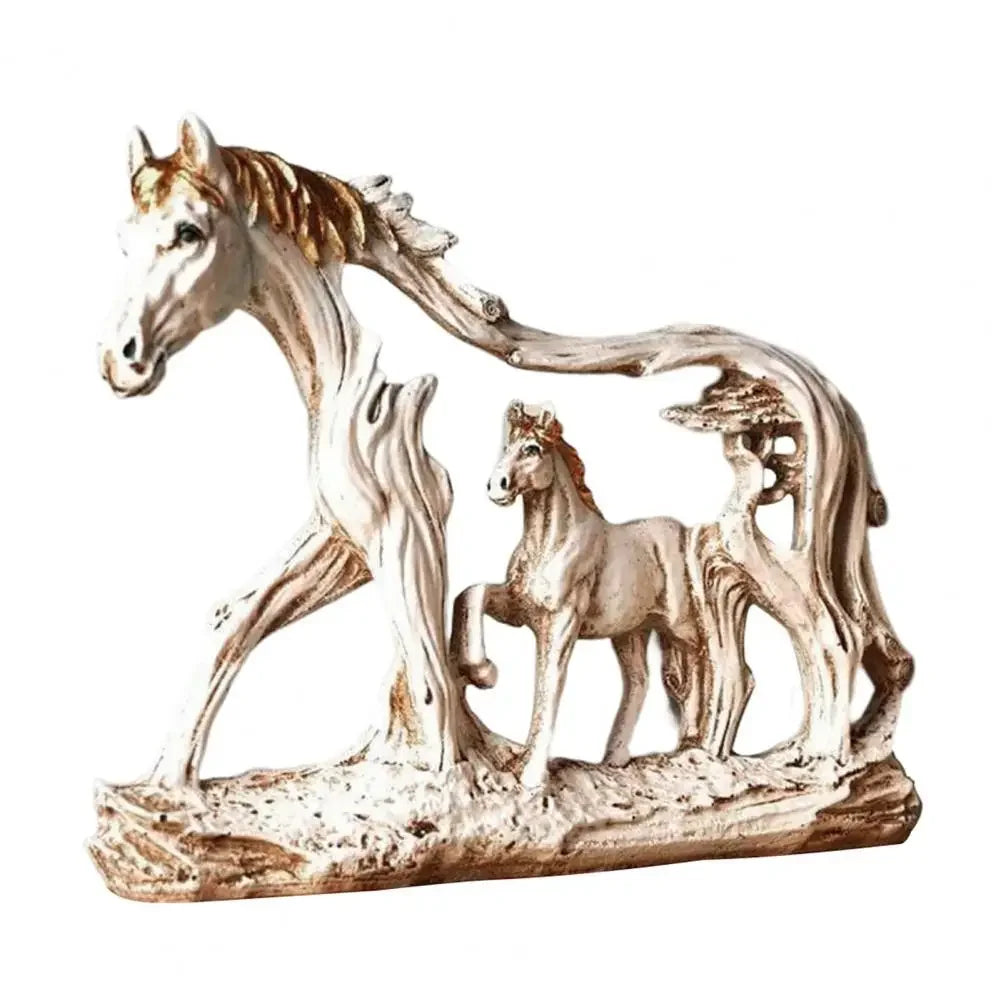 Horse Sculpture Resin Indian Galloping Horse Statue Home Decoration Desktop Decoration Animal Figurines