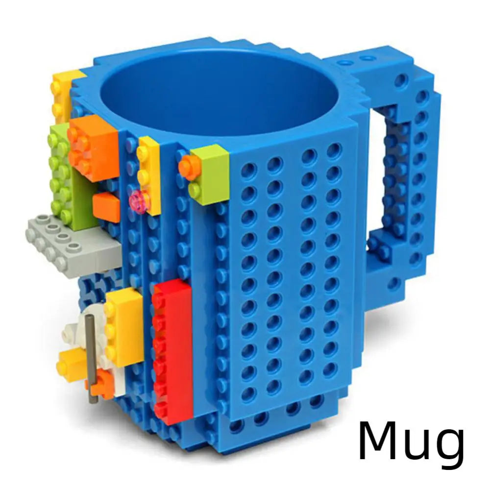 Coffee Cup Building Block Creative Mug Colorful Personality Assembly Drinking Water Holder Building Block Design Birthday Gift