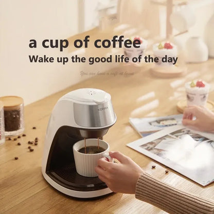KONKA – Machine à café 2 en 1, 220v, thé et café en poudre, goutte-à-goutte Multiple, chauffage rapide, pour bureau et maison, opération facile