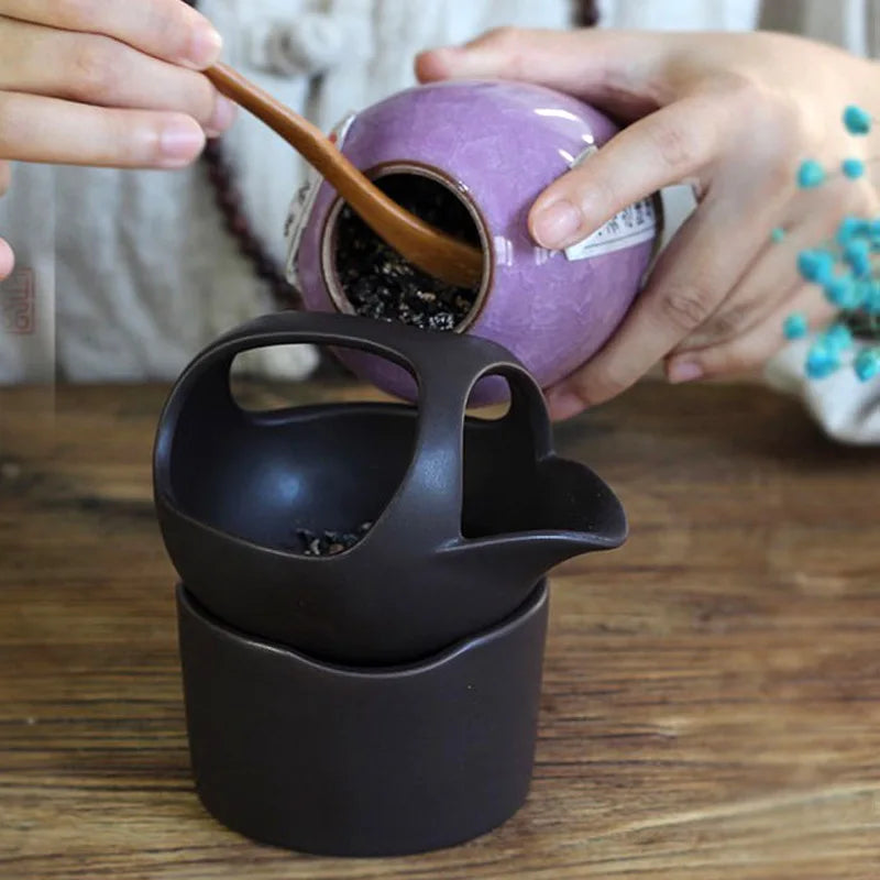 Japanese Retro Tea Roaster Fashioned Ceramics Candle Holder Heating Tea Warmer Pot Essential Oil Incense Burner