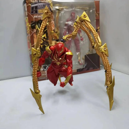 New Kaiyodo Iron Spiderman Ation Figurine Amazing Yamaguchi Animation Figure Pvc Model Collection Toy Gift