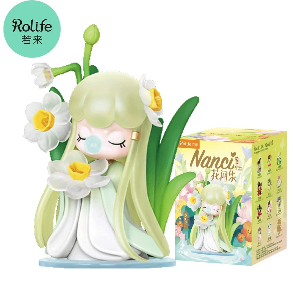 Robotime Rolife Nanci Flower Stories Blind Box Action Figures Doll Toys Surprise Box Lady Toys - ZQXX0