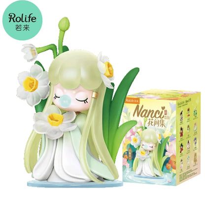 Robotime Rolife Nanci Flower Stories Blind Box Action Figures Doll Toys Surprise Box Lady Toys - ZQXX0