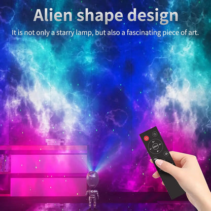 Alien Star Projector Lamp, Voice Interactive, Star Projection, Bedroom, Game Room, Atmosphere Lamp, Desktop Decoration