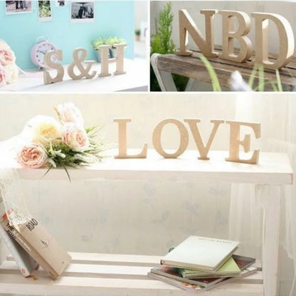 Wooden English Letters And Numbers Ornaments Wooden Crafts Diy Creative Decorative Home Decorations Personalised Name Design
