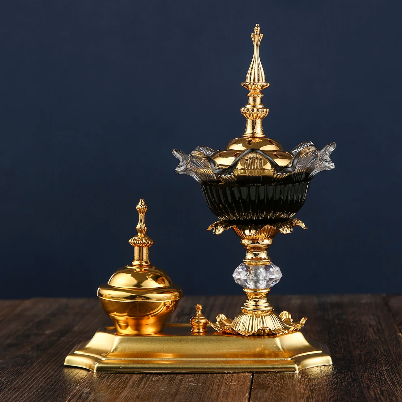 Incense Burner Holders Arabian Diffuser Bakhoor Oud Frankincense Cone Charcoa Home Decor for Yoga Spa Arom Christmas Gift Censer