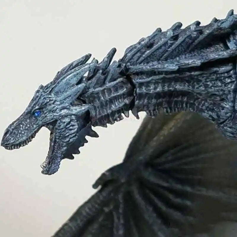 Figurine mobile Game Of Thrones Frost Wyrm Viserion Dragon noir, modèle d'action, jouets, décor de bureau, cadeau d'anniversaire amusant pour enfants, nouvelle collection