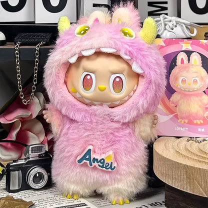 Labubu Sitting Party 1st 2nd 3rd Gen Baby Outfit:Cute Monster Plush Onesie Suit Blind Box Collectible Clothing  No Doll Included