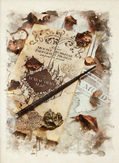 Wizard Inspired H-Hogwarts Poster Owl Magical School Castle Pumpkin House Canvas Painting Nursery Wall Art Kids Room Home Decor