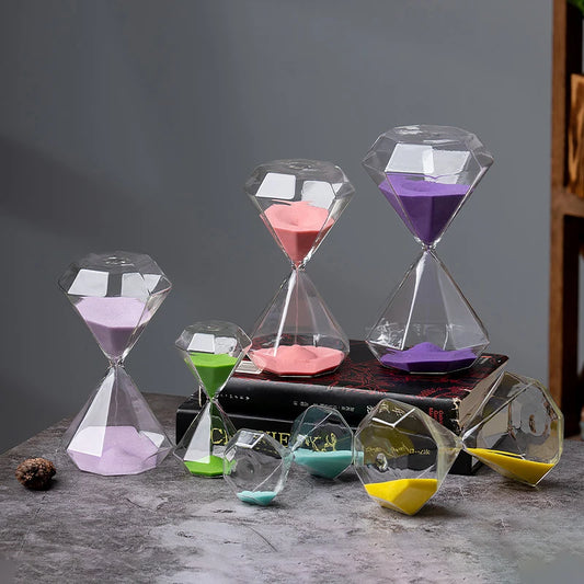 Nordic Style Creative Masonry Glass Hourglass 5/15/30 Minutes Craftwork Home Living Room Office Desk Decoration Accessory Gifts