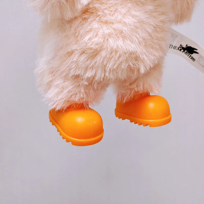 For 17cm Labubu  Transparent Raincoat  Macaron Raincoat Doll Clothes Heartbeat Outfits Labubu Accessories