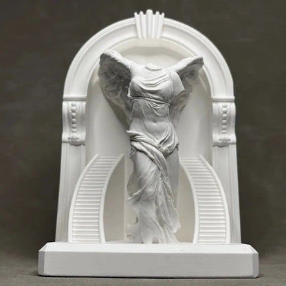 Victory Goddess Statue Desktop Sculpture Decor for Home Office  Aroma Stone Art Luxury Bookcase Wine Cabinet Decorative Gift