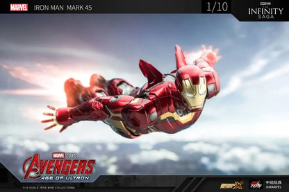 ZD Original Iron Man MK30 Blue Steel 1/10 Iron Patriot MK3 Marvel legends War Machine 10th Anniversary Action Figure Model Gift