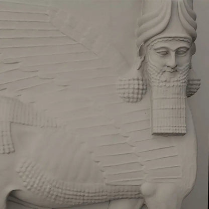 Human Head Wing Cow Nordic Gypsum Sculpture Home Decor Desktop Ornament Simple Commemorative Gift Art Figurine Decoration