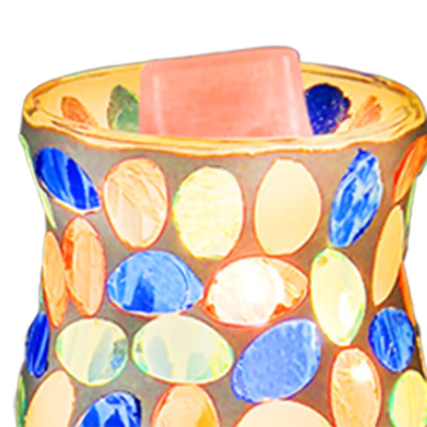 Wax Melt Warmer Lamp Creative Usplug Burner Ornament Diffuser Candle Decorative Mosaic Night Light for Kitchen Office