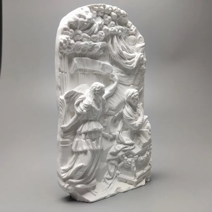 Nordic Retro Relief Art Ornaments Plaster Figure Desktop Decor Statue Modern Sculpture Decoration  Living Room Table Figurines