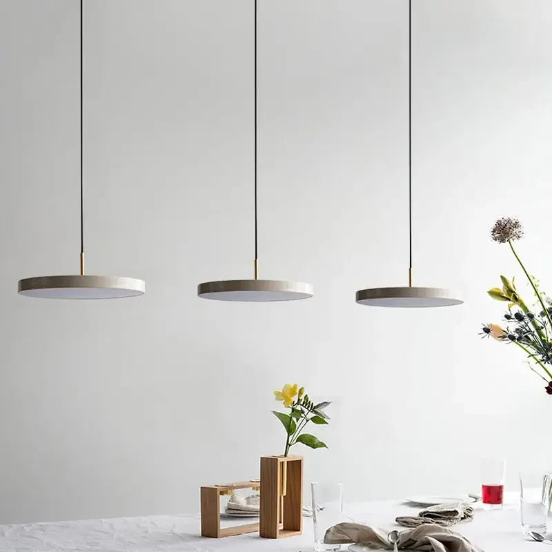 Modern LED Pendant Light  Study Disc 23-50cm Indoor Decor Hanging Lamp For Bedroom Living Room Aisle Office Led Lighting Fixture