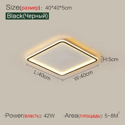 Ultrathin LED Ceiling Lamp Living Room Ceiling Light with Remote Control Modern Bedroom Dining Room Home Decor Lighting Fixture