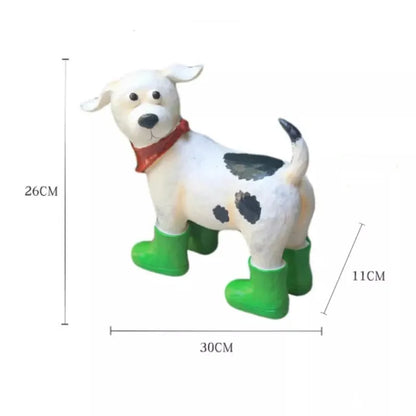Outdoor Ornaments Dog Floor Garden Layout Courtyard Landscaping Balcony Home Cartoon Animal Ornaments Yard Decoration