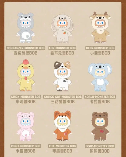 Farmer Bob Ani-Monster Series Plush Blind Box Mystery Box Toys Cute Action Anime Figure Kawaii Model Gift