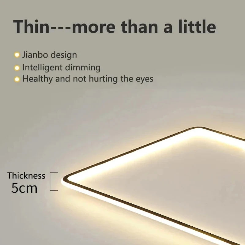 Ultrathin LED Ceiling Lamp Living Room Ceiling Light with Remote Control Modern Bedroom Dining Room Home Decor Lighting Fixture