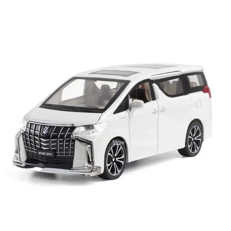 1:32 Alphard Tundra Pickup Alloy Toys Cars Models Diecasts Model SUV Vehicles with Light Sound Pull Back Car Toy for Child Gifts