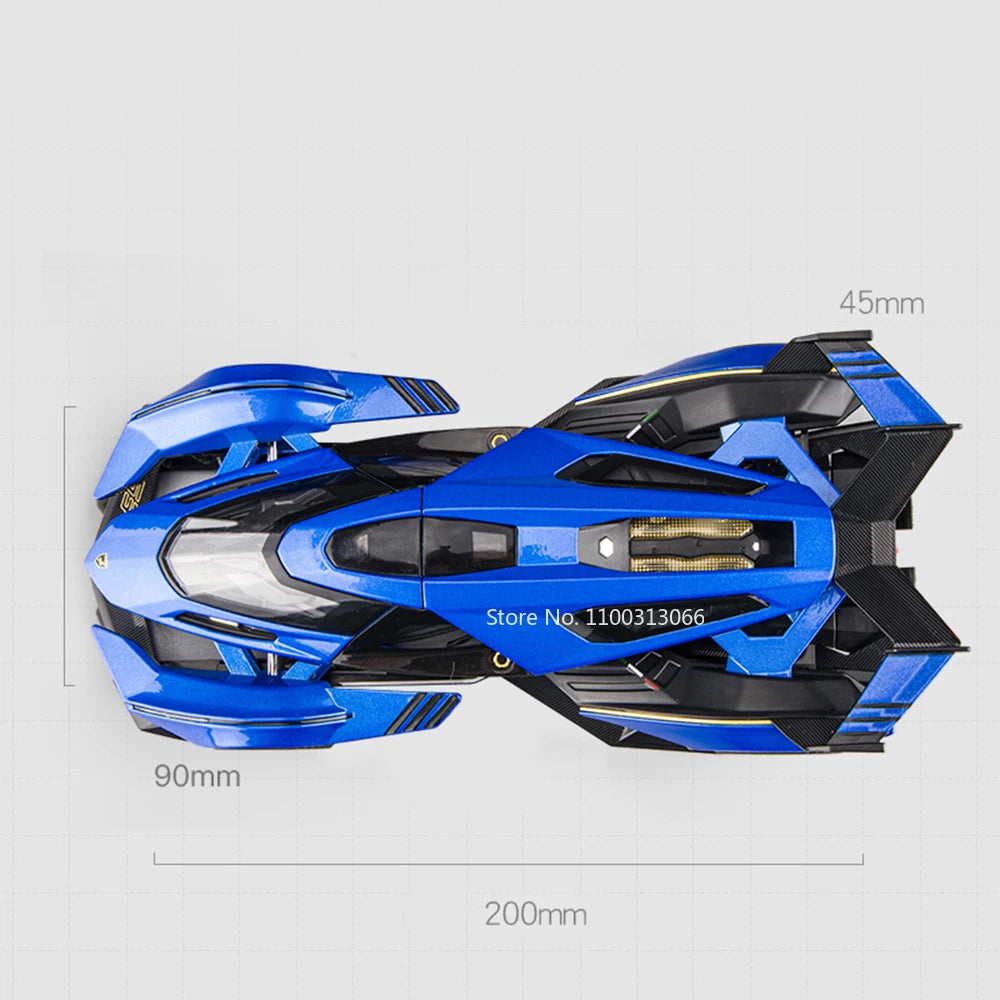 1:22 Lambor V12 GT P1 GTR Toys Models Alloy Diecast Cars Doors Opened Sports Car Rubber Tires Miniature Vehicle Toddler Gifts