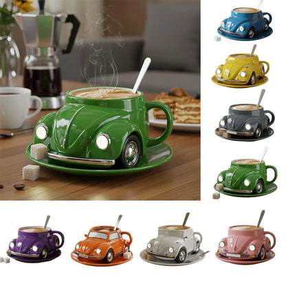 Beetle Car Coffee Mug Funny Semi Truck Heat Resist Coffee Cup Resin Creative Tea Cups Handmade Unique Drinkware for Home Kitchen
