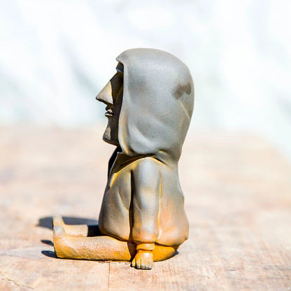 Creative Nordic Imitation Cast Iron Easter Sitting Figure Desktop Ornaments Study Living Room Home Decor Sculpture Ornament