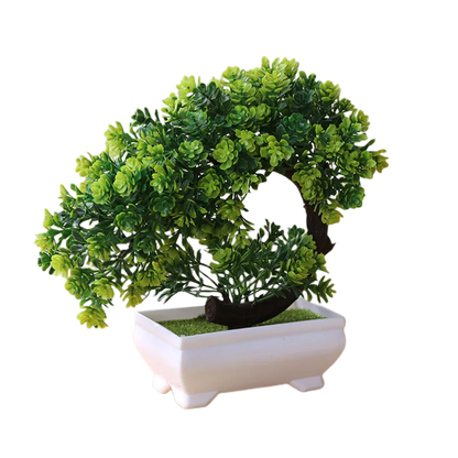 Petites plantes artificielles bonsaï vert, fausses fleurs, arbre en pot, décor de jardin, fête, hôtel, salon, décoration de maison