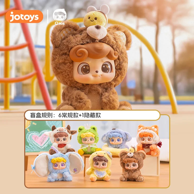 Jotoys Qbaby Animal Kindergarten Blind Box Series Plush Toy Kawaii Doll Creative Backpack Pendant Mysterious Box Peripheral Gift
