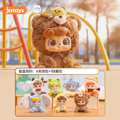 Jotoys Qbaby Animal Kindergarten Blind Box Series Plush Toy Kawaii Doll Creative Backpack Pendant Mysterious Box Peripheral Gift