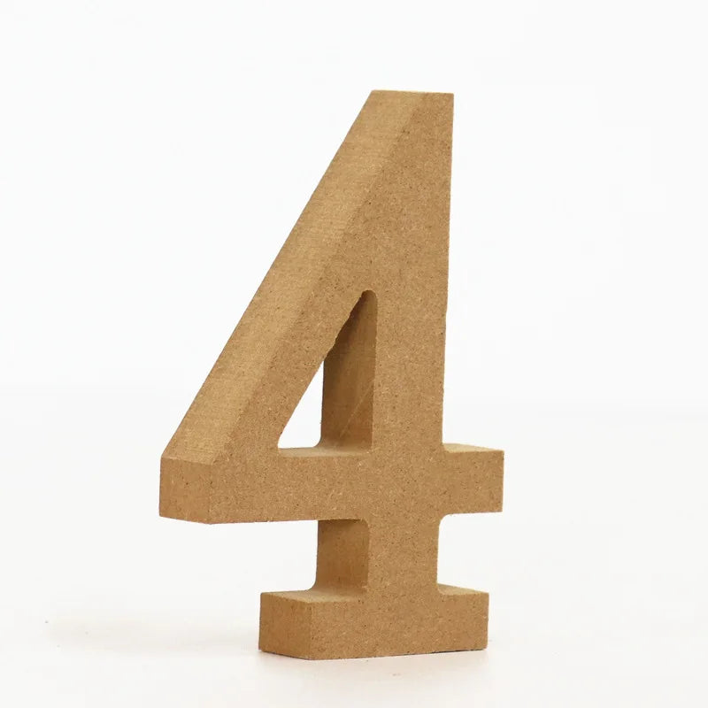 Wooden English Letters And Numbers Ornaments Wooden Crafts Diy Creative Decorative Home Decorations Personalised Name Design