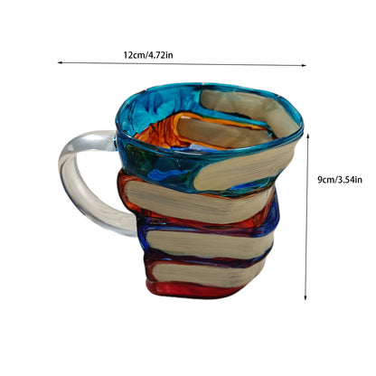 Painted Book Mug Novelty 3D Painted Books Painted Book Mug, Painted Book Cup, Mug, Coffee Cup
