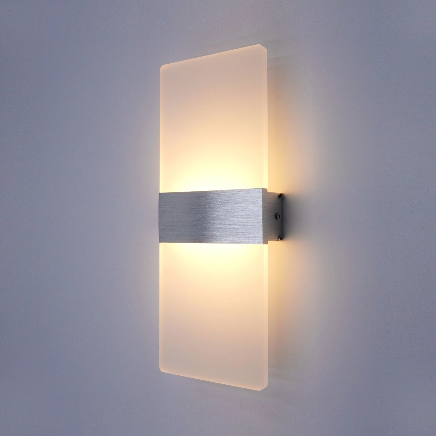 Modern minimalist wall lamp, indoor LED wall light, aluminum acrylic hardwire, bedroom living room corridor staircase Sconces
