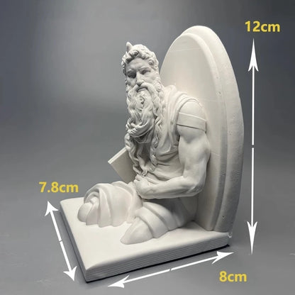 Moses Figure Sculpture Artwork Plaster Desktop Ornaments Senior Niche Gifts Modern Home Decoration Luxury Elegant Room Ornaments