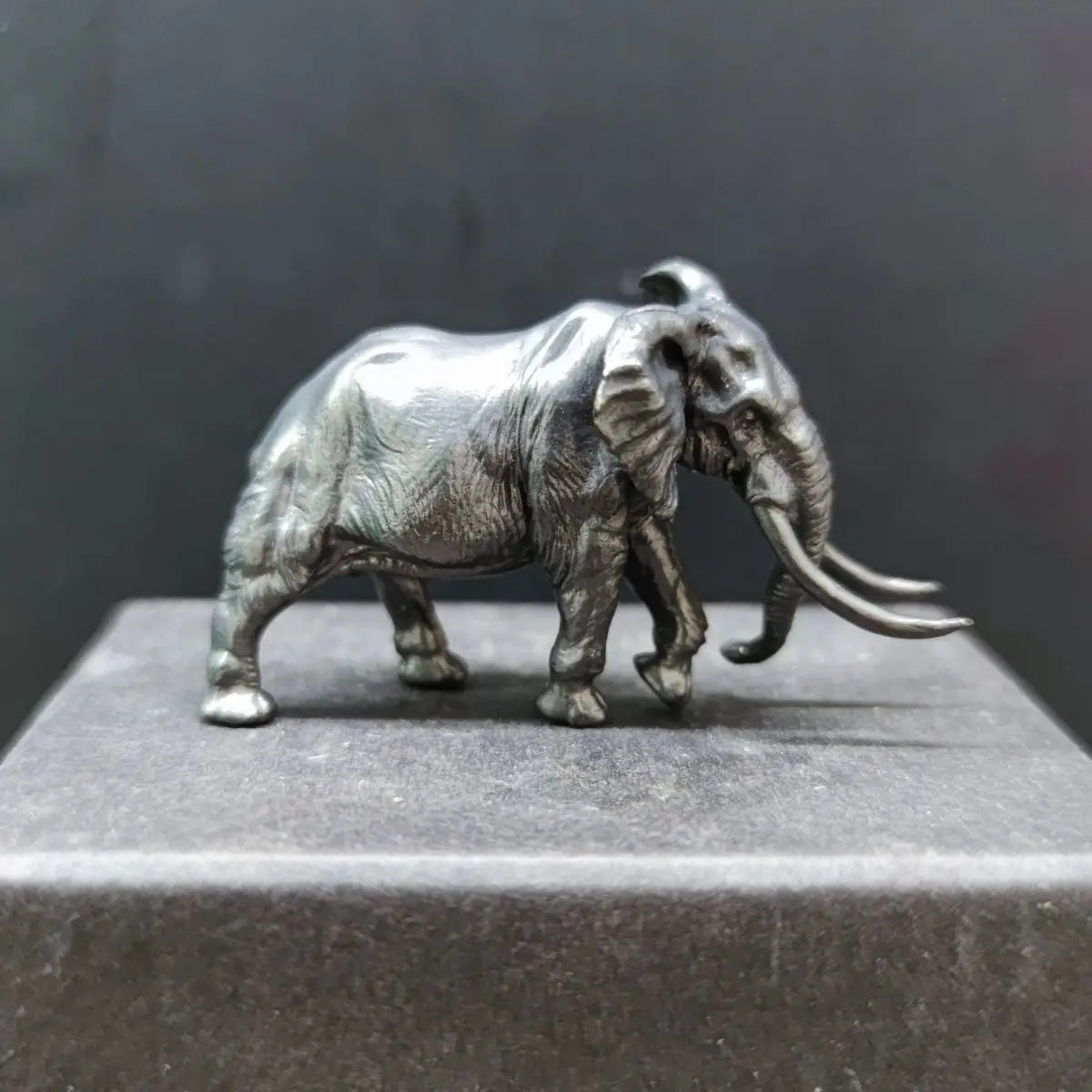 Mini Mammoth Elephant Ornaments Brass Solid Old Realistic Crafts Landscaping Desktop Ornaments Animal Miniatures Figurine