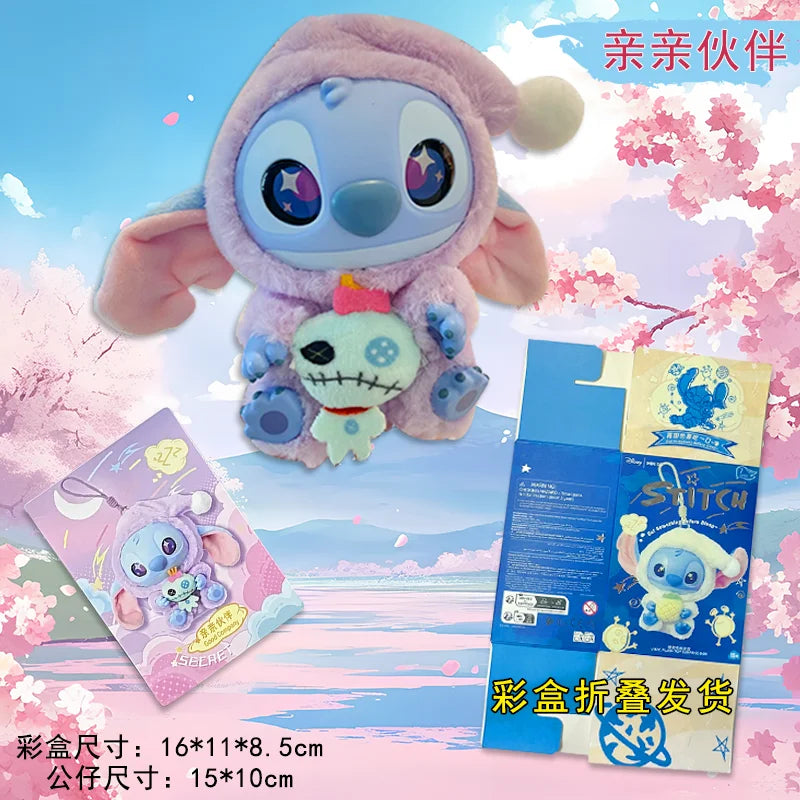 Copy Disney Stitch Eat Something Before Sleep Series Vinyl Blind Box Kawaii Stitch Figure Blind Box Desk Decor Ornament Gift