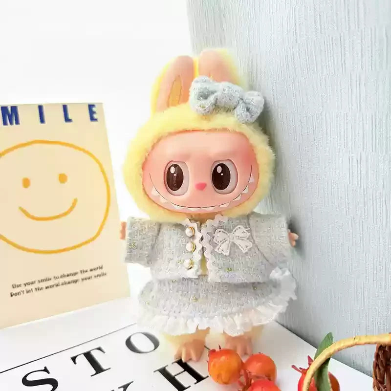17cm Lafufu Doll's Clothes Shoes Bag The Monster Outfit Accessories Clothing Gift Sweet Princess High-quality Dress