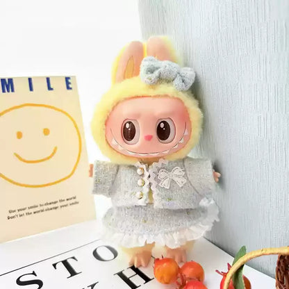 17cm Lafufu Doll's Clothes Shoes Bag The Monster Outfit Accessories Clothing Gift Sweet Princess High-quality Dress