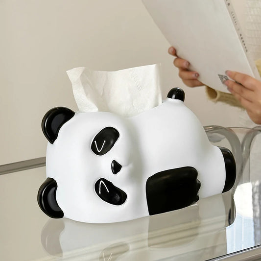 Cute Panda Seriestissue Box Living Room Desktop Decoration Home Decoration Creative Cartoon Panda Napkin Paper Box