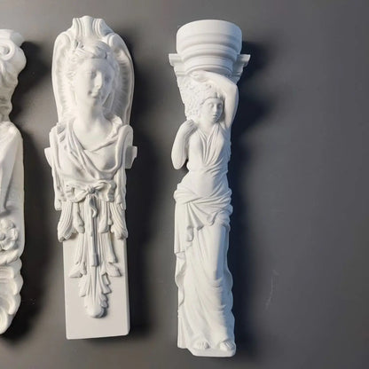 Roman Column Art Gypsum Portrait Sketch Statue Ornaments Plaster Figure Desktop Decor Modern Decoration Living Room Home Luxury
