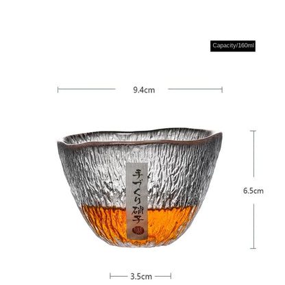 1pc 160ml Heat-resistant Glass Tea Cup Rain Drop Cup Transparent Glass Drinking Japanese Kung Fu Tea Set Wine Glass